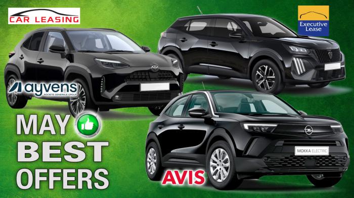 Leasing: Οι 3 καλύτερες προσφορές του Μάϊου